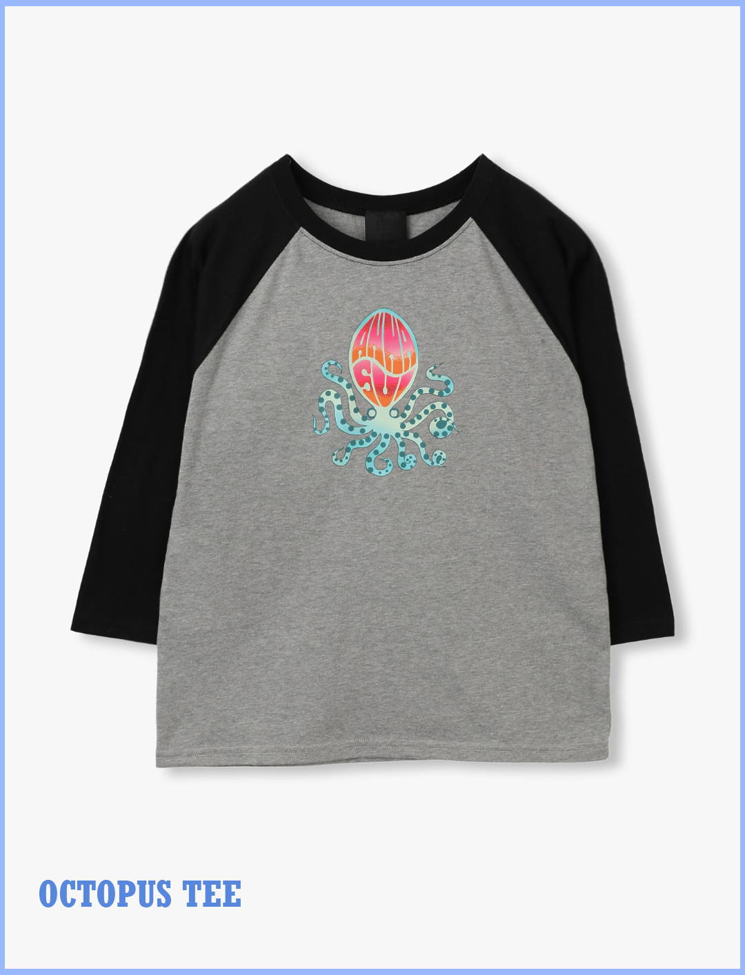 【ギフ_包装】 ロゴ アナスイミニ 新品 長袖Tシャツ 青い カットソー 80（75～84cm）